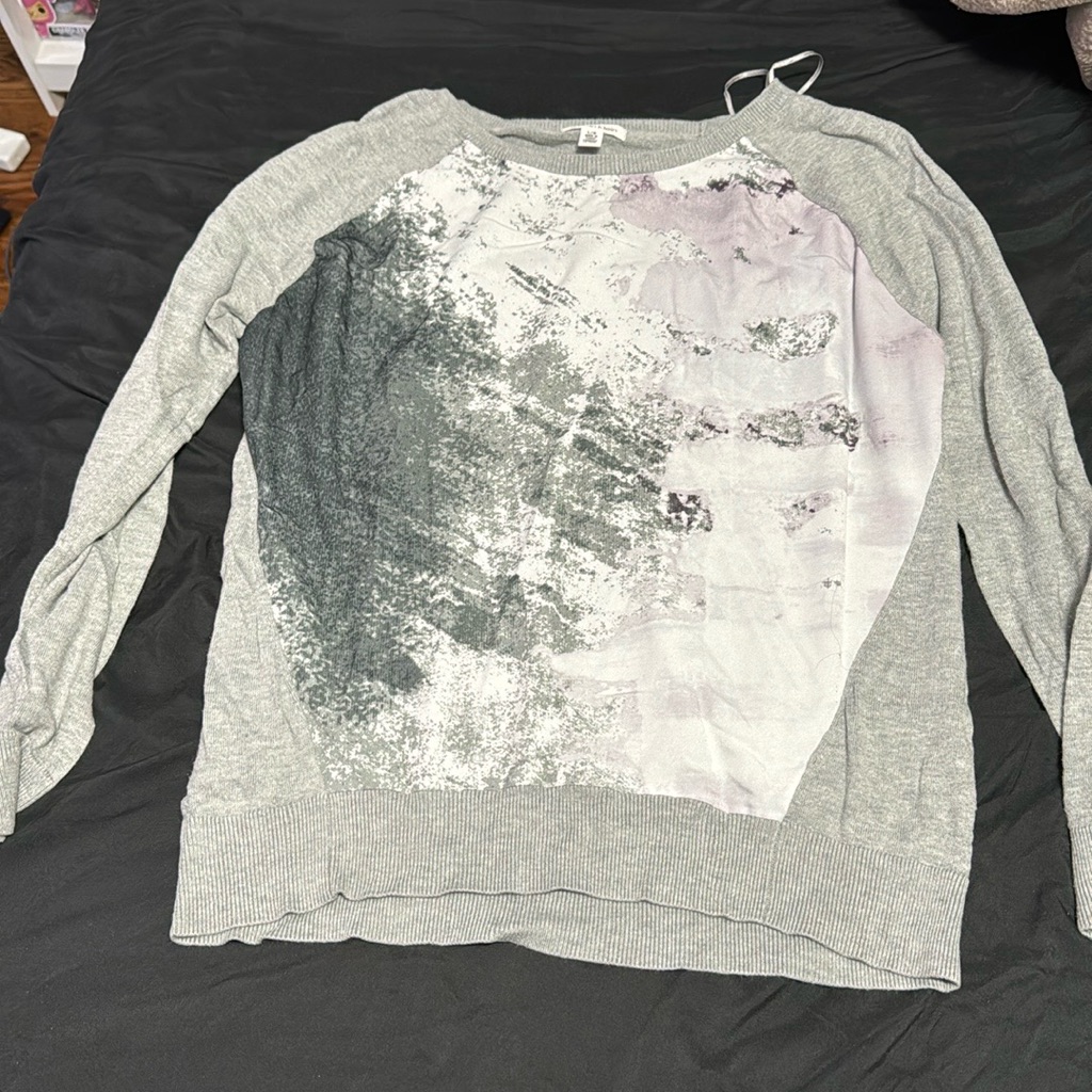 Gray Designed Sweater